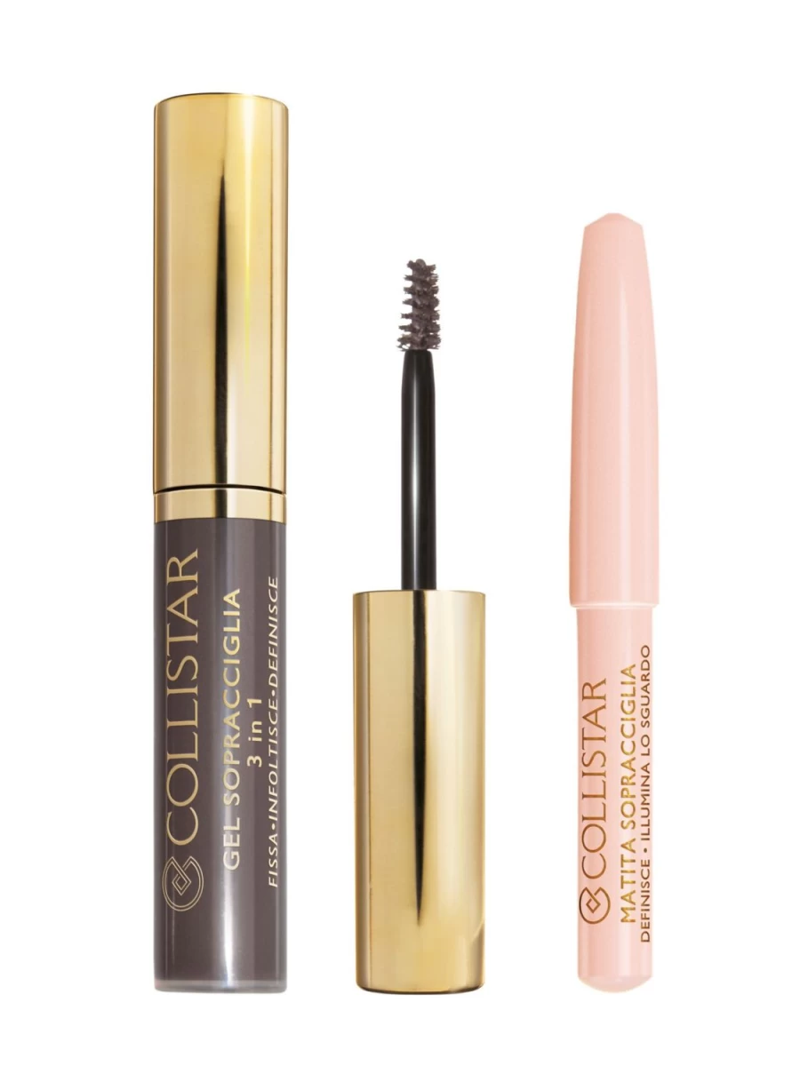 COLLISTAR Perfect Eyebrows Kit - 2 Brown Asia, Eyebrow Styling & Shaping Set for Natural Look