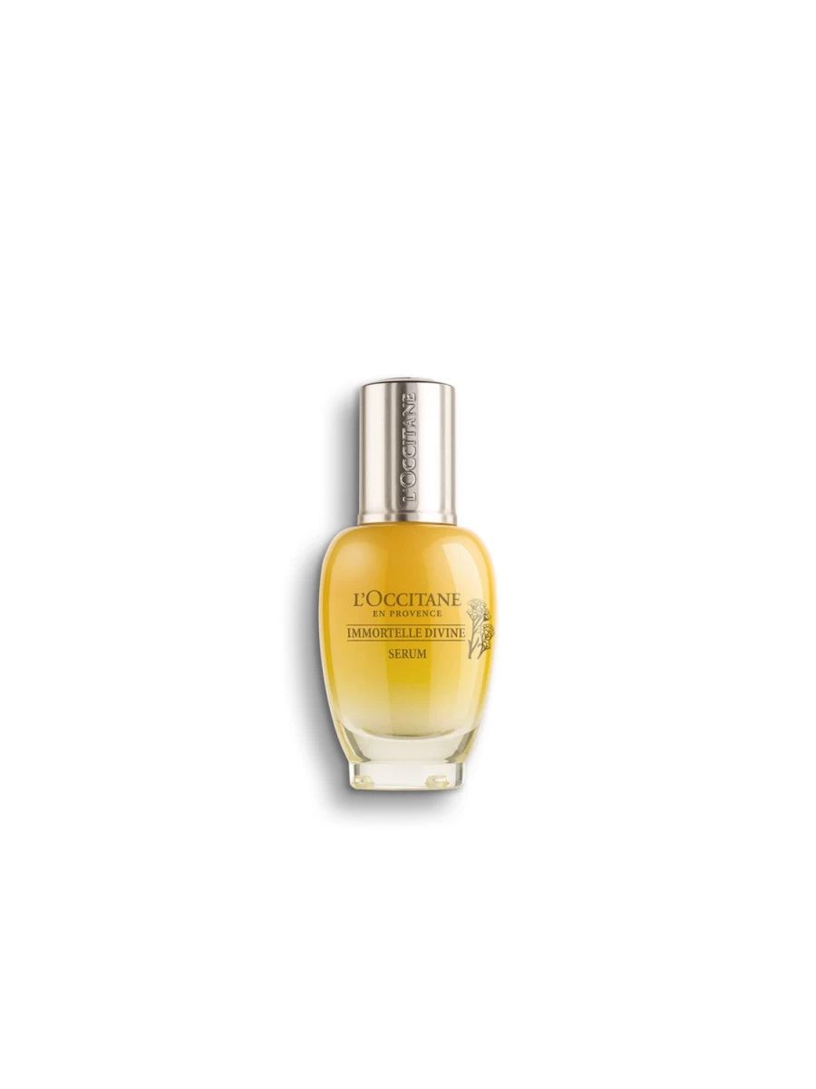 L'OCCITANE Immortelle Divine Serum 30ml - Anti-Aging Face Serum with Immortelle Extract, Transparent Formula for Youthful Skin
