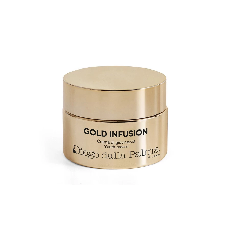 DIEGO DALLA PALMA Gold Infusion Youth Cream - Anti-Aging Golden Yellow Face Cream for Radiant Skin