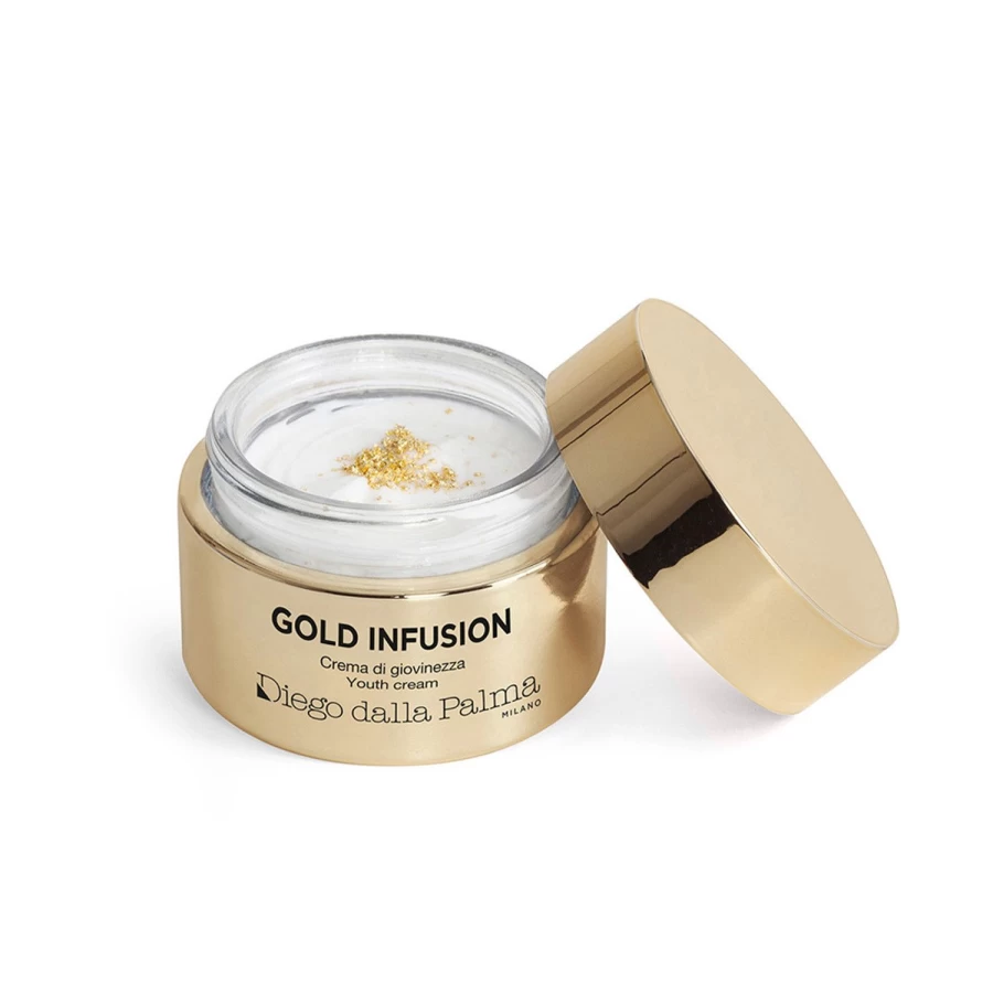 DIEGO DALLA PALMA Gold Infusion Youth Cream - Anti-Aging Golden Yellow Face Cream for Radiant Skin