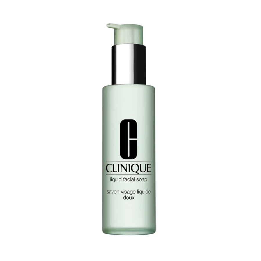 CLINIQUE Mild Liquid Facial Soap for Dry to Normal Skin - Green Formula with Dispenser, 200ml