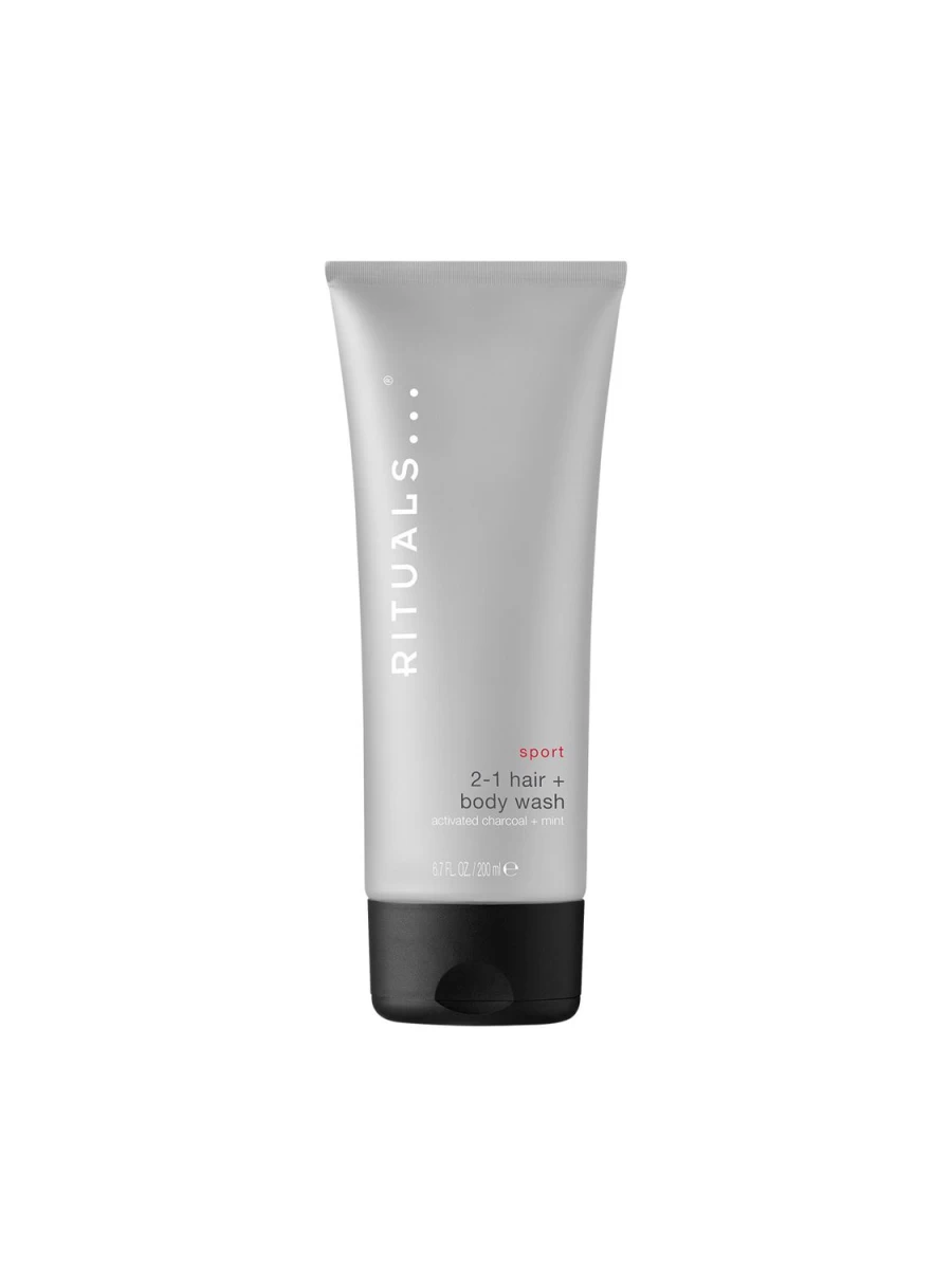 RITUALS Sport 2-In-1 Shampoo & Body Wash for Men, Refreshing Grey Formula, Hydrating and Cleansing