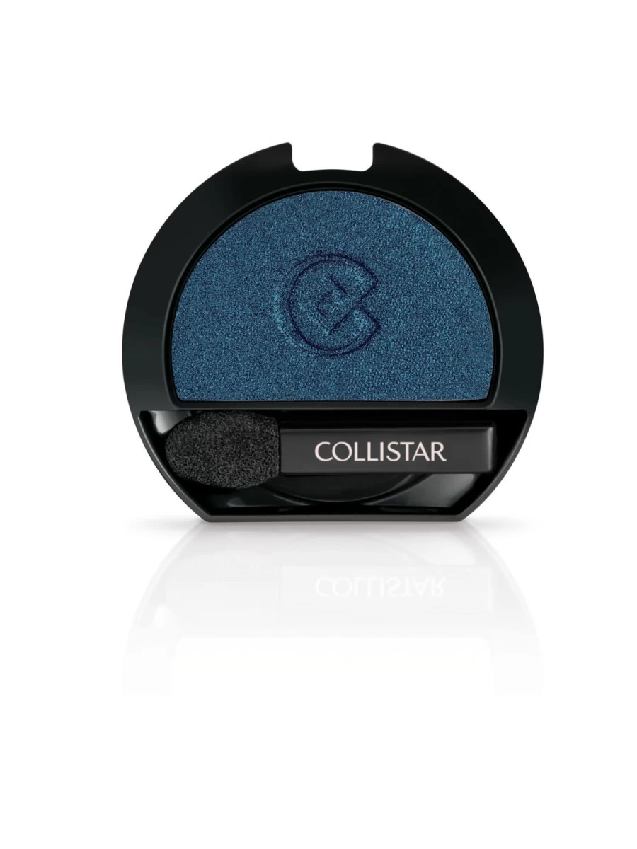 COLLISTAR Impeccable Compact Eye Shadow Refill 240 Mediterranean Blue Satin - Long-Lasting Matte Finish