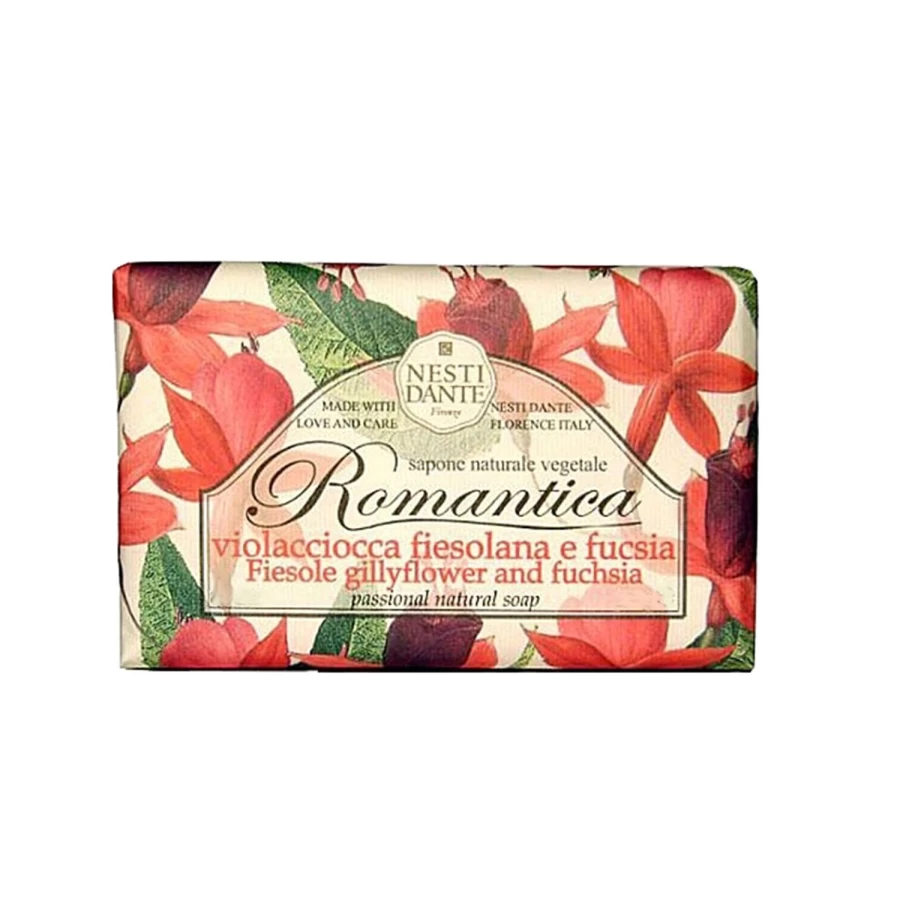 NESTI DANTE Romantica Gillyflower And Fuchsia Scented Candle - Red Fragrance for Home Aromatherapy