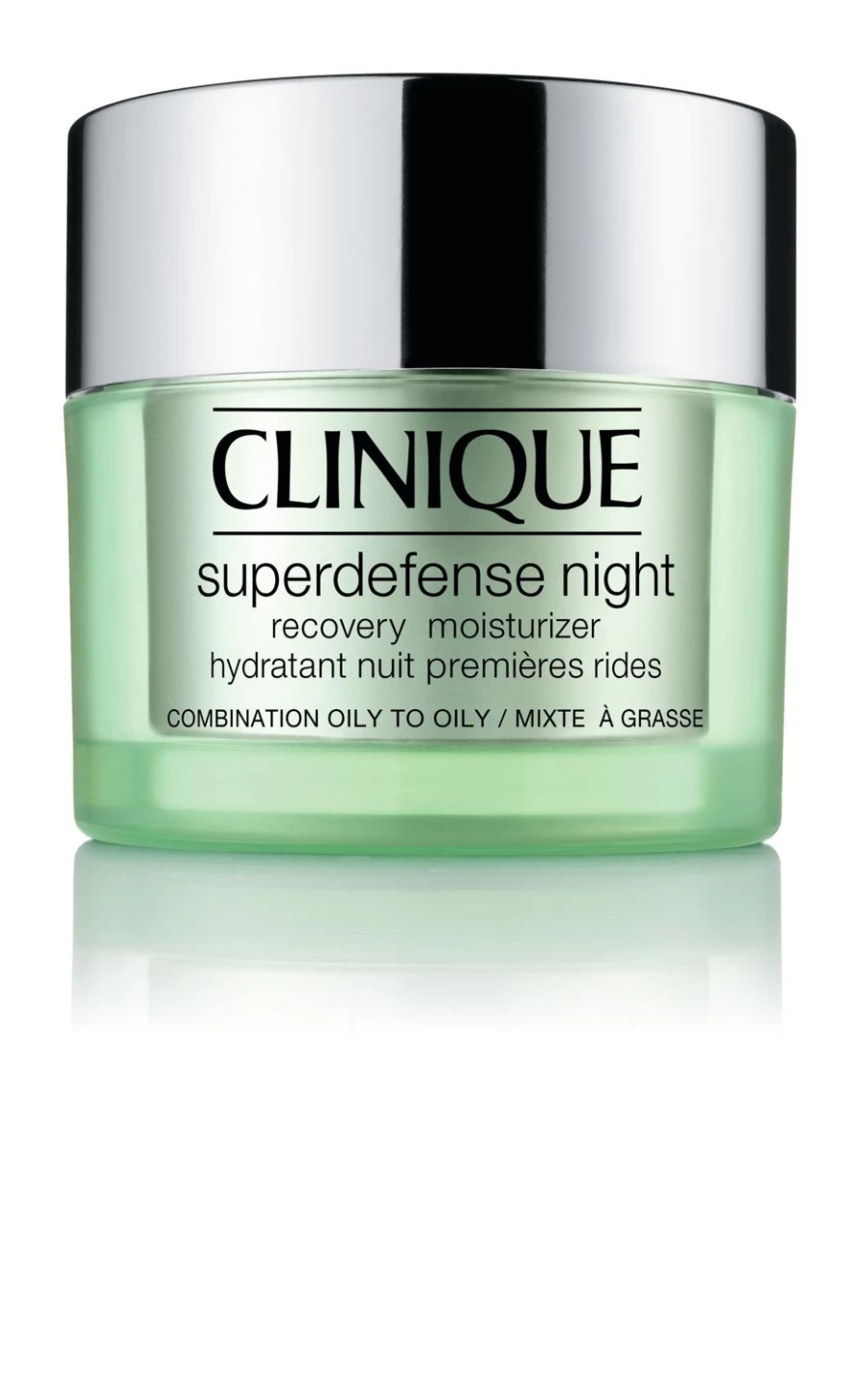 CLINIQUE Superdefense Night Recovery Moisturizer for Oily Skin 50ml - Green