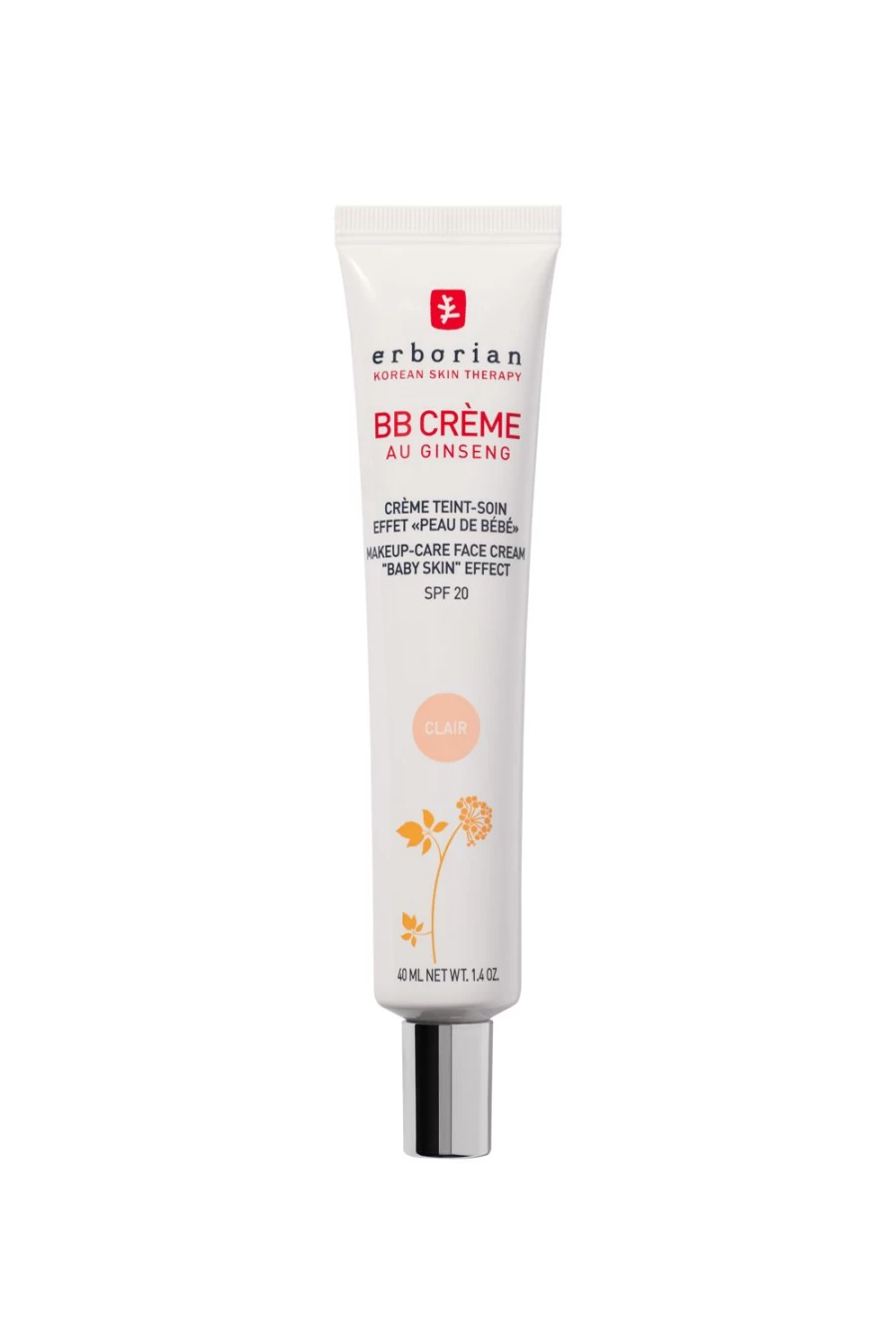 ERBORIAN Bb Creme Clair 40ml - 2-in-1 Makeup & Skincare in Beige