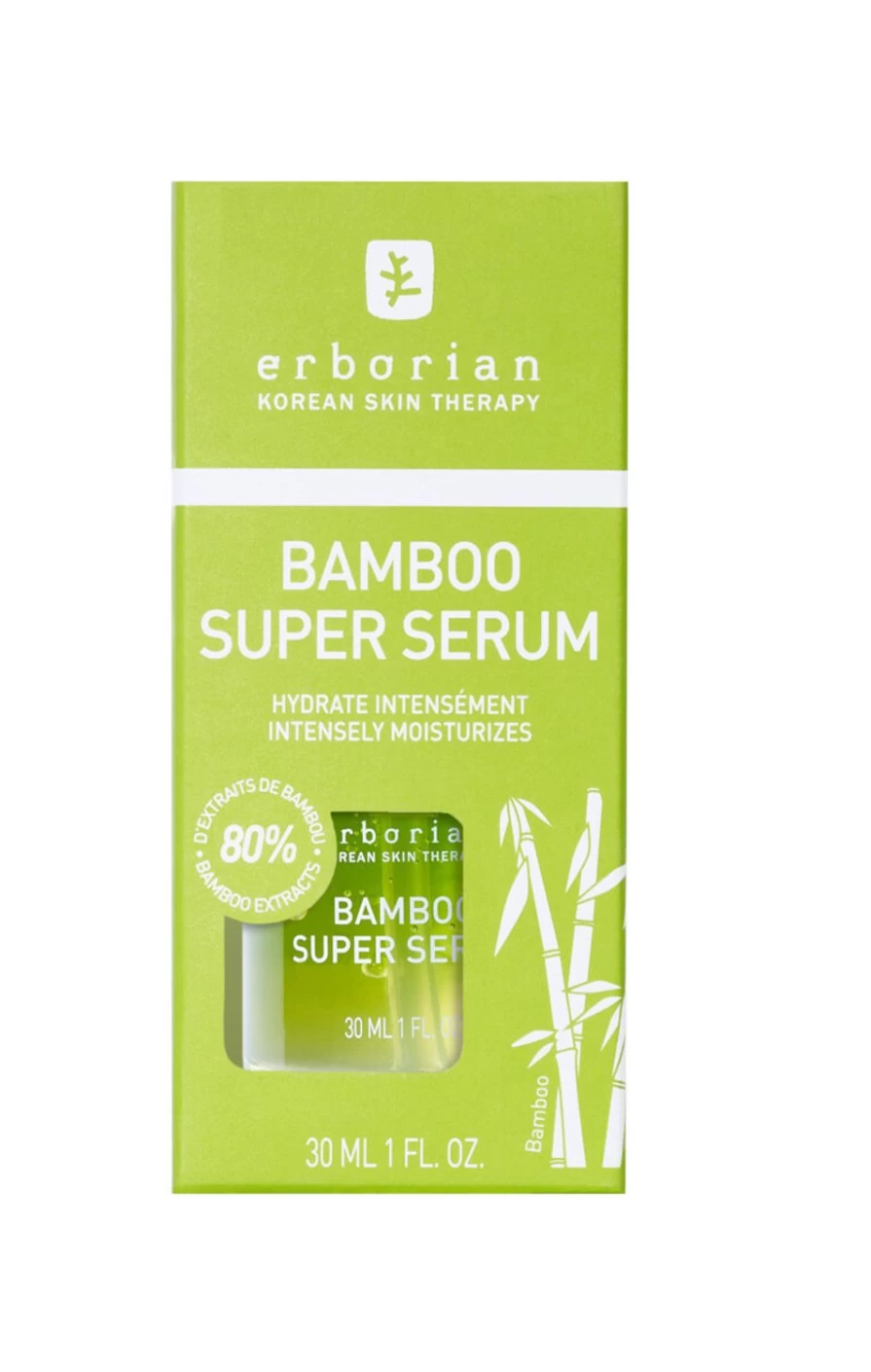 ERBORIAN Bamboo Super Serum - Light Green Anti-Aging Facial Serum for Hydration & Radiance