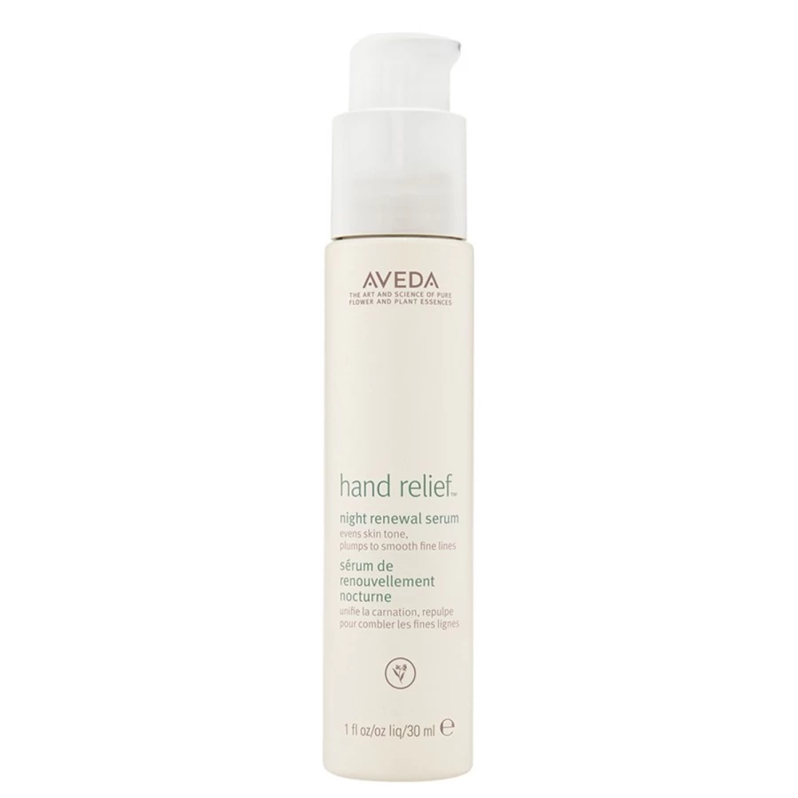 AVEDA Hand Relief Night Renewal Serum 30ml - White, Overnight Moisturizing Treatment for Dry Hands