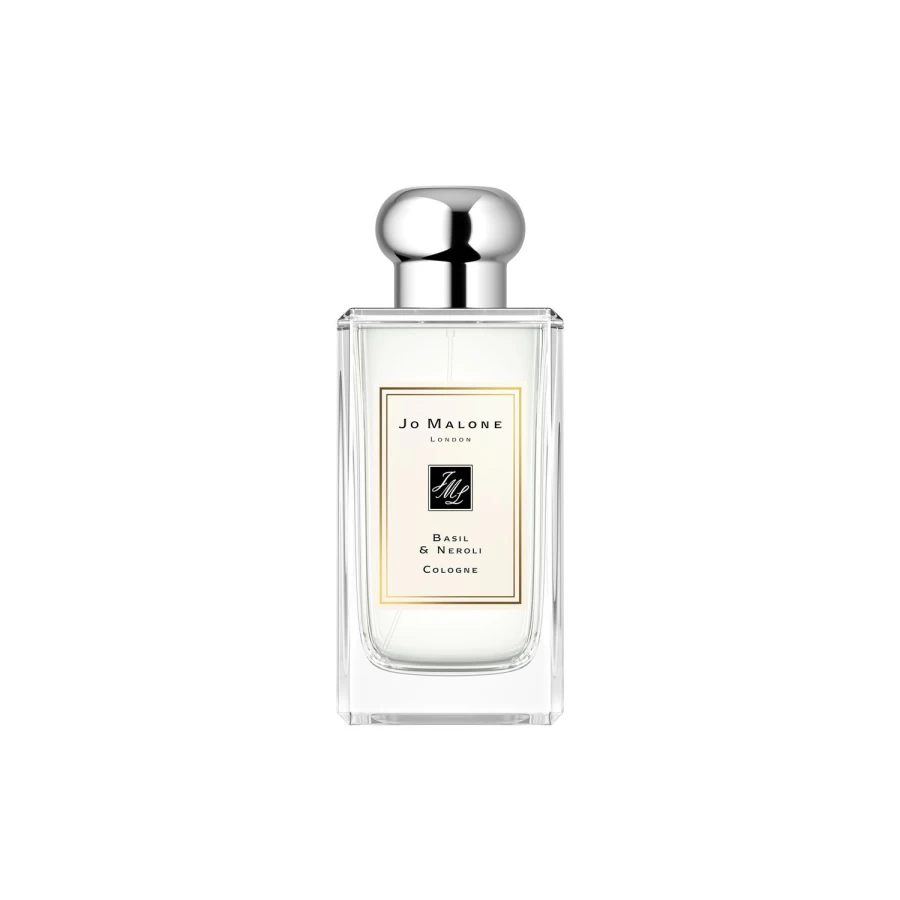 JO MALONE LONDON Basil & Neroli Cologne Spray 100ml for Women & Men, Fresh Herbal Scent, Luxury Perfume, Beige Bottle