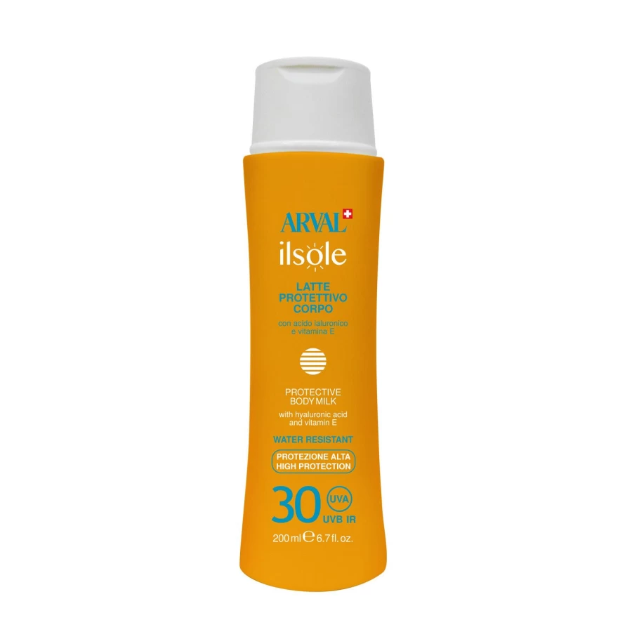 ARVAL Orange Protective Milk Body SPF 30 Sunscreen Lotion for Hydration and UV Defense