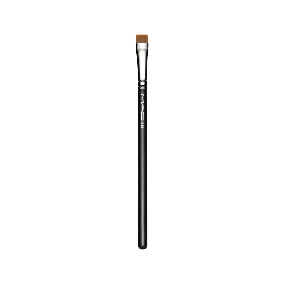 MAC COSMETICS 212 Flat Definer Brush - Professional Makeup Brush for Precise Application, Black