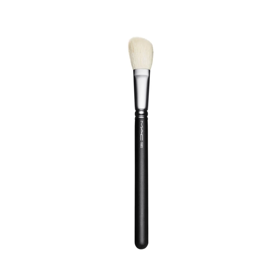 MAC COSMETICS Large Angled Contour Brush 168S - Black Professional Makeup Brush for Blending & Sculpting