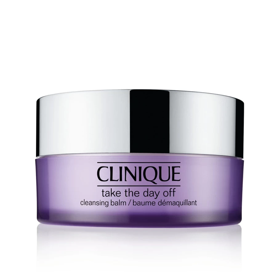CLINIQUE Take The Day Off Cleansing Balm - Makeup Remover & Face Cleanser, 125ml, Purple Jar, Gentle Skincare for All Skin Types