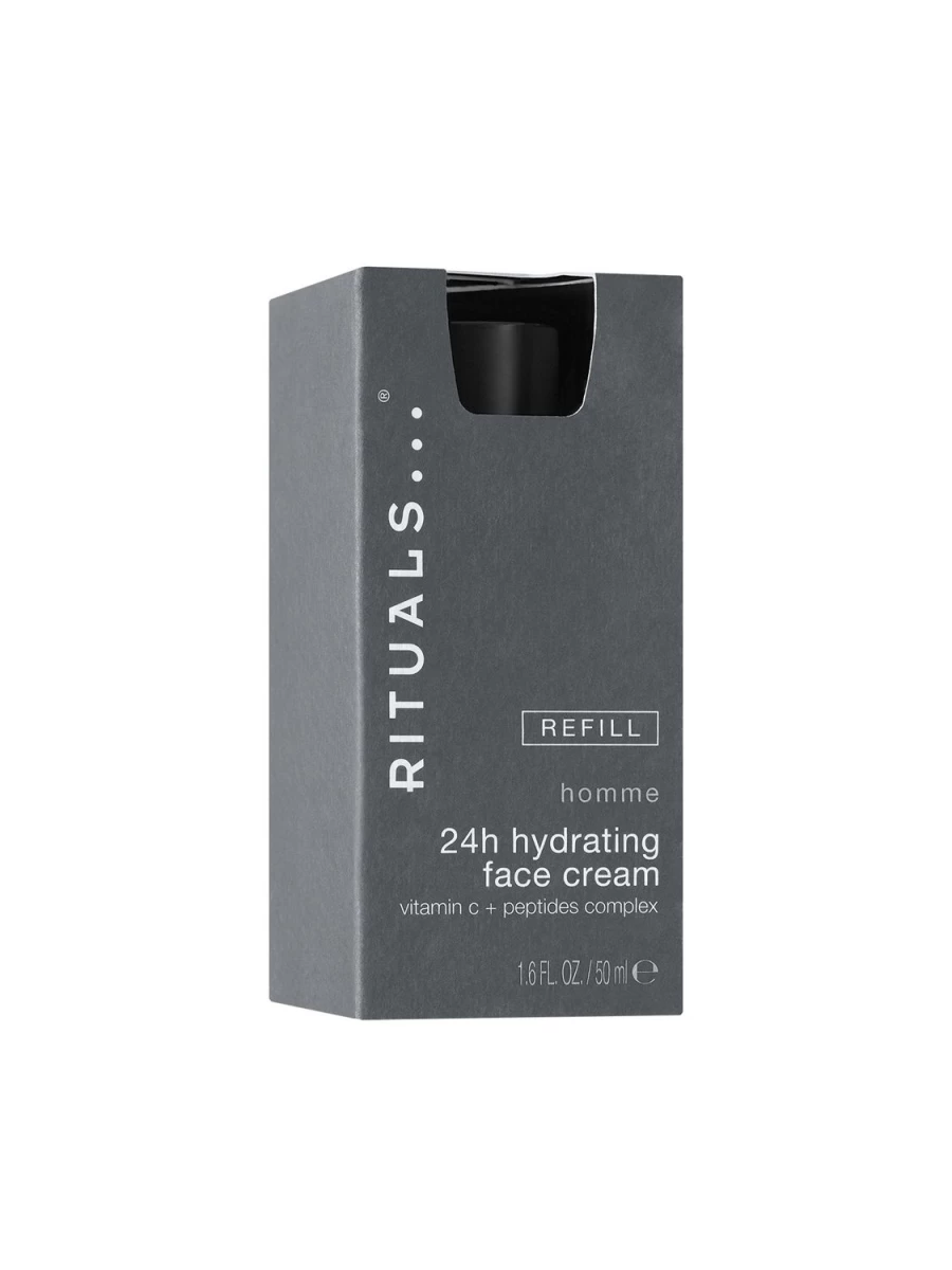 RITUALS Homme Black 24H Hydrating Face Cream Refill - Moisturizing Skincare for Men