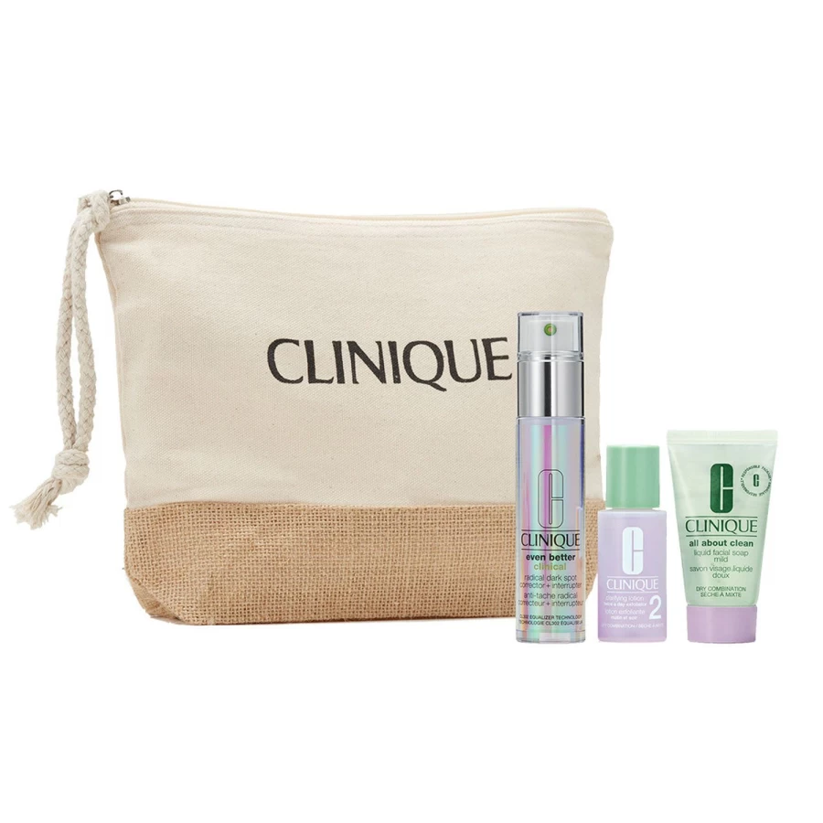 Clinique Even Better Clinical Cofanetto Beauty Routine Anti-Macchie - Corrector de Manchas Facial - Tratamiento de Belleza en Crema Beige