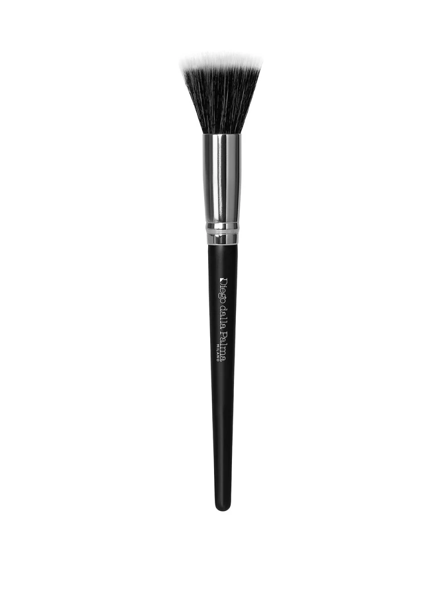 DIEGO DALLA PALMA Stippling & Contouring Makeup Brush 21 - Professional Black Face Brush for Flawless Blending