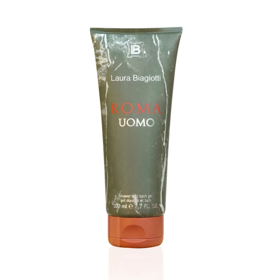 Biagiotti Roma Pour Homme Green Shower Gel for Men - 200ml Refreshing Body Wash