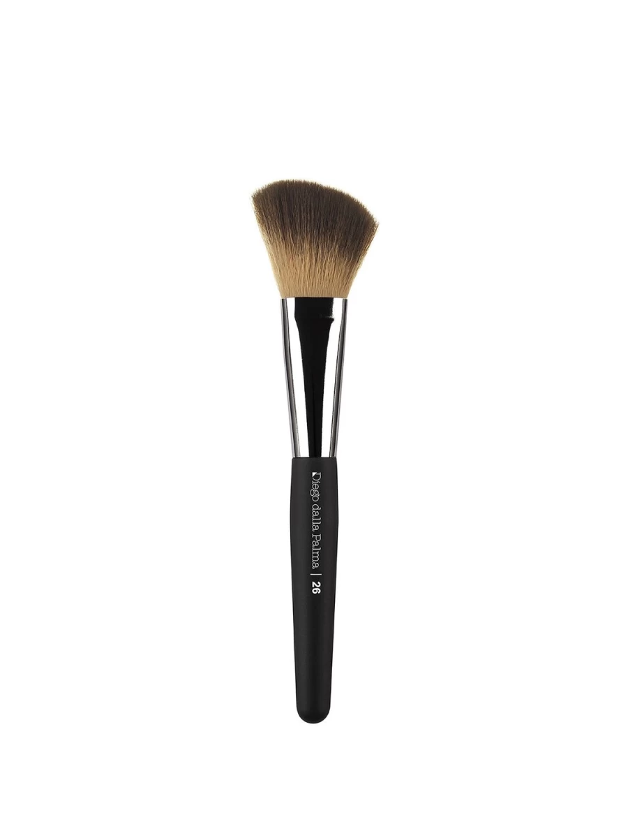 DIEGO DALLA PALMA Black Oblique Blush Brush N° 26 for Defined Cheekbones