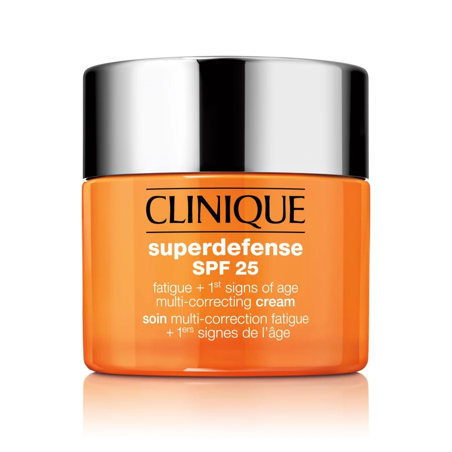 CLINIQUE Superdefense SPF 25 Moisturizer for Dry to Normal Skin - 50ml, Orange