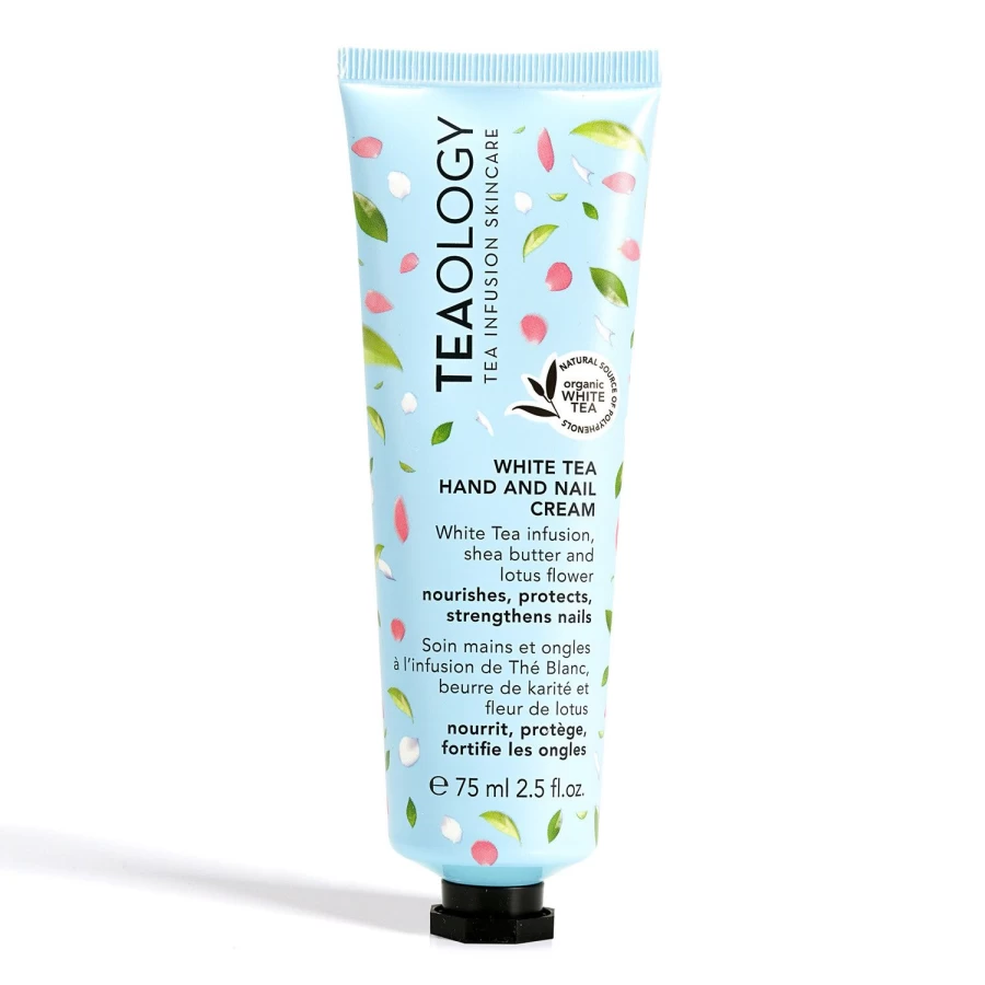 TEAOLOGY White Tea Hand and Nail Cream 75ml - Light Blue, Moisturizing & Nourishing