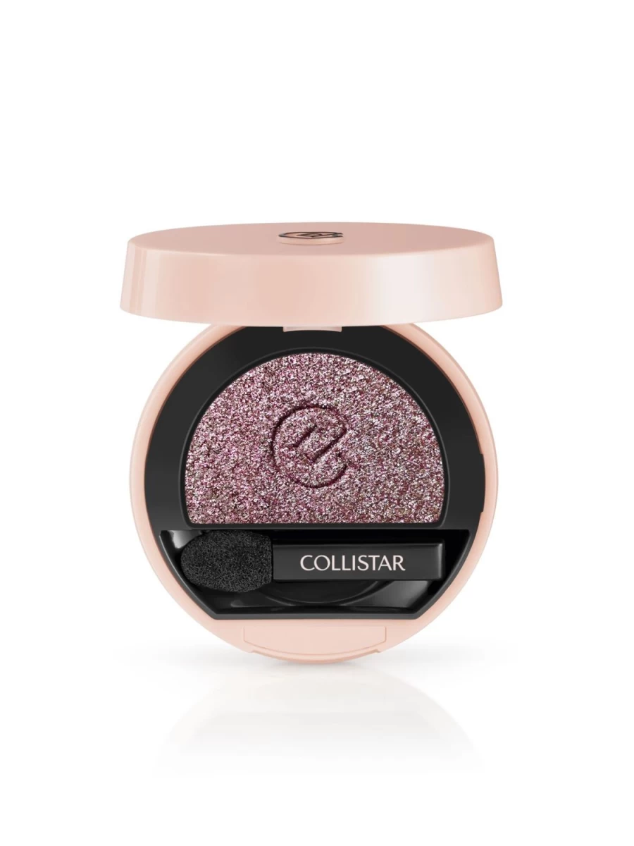 COLLISTAR Impeccable Compact Eye Shadow in 310 Burgundy Frost - Long-Lasting Matte & Shimmer Finish