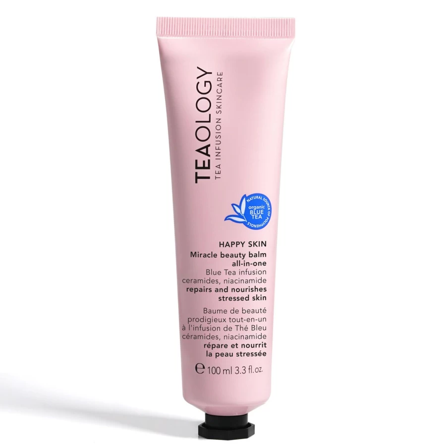 TEAOLOGY Happy Skin Moisturizing Facial Mist 100ml - Pink Hydrating Rose Water Spray for Glowing Skin
