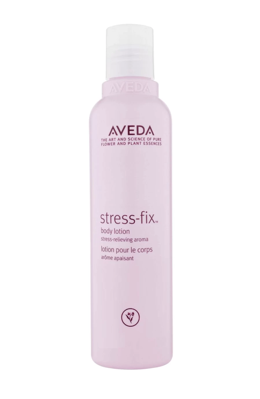 AVEDA Stress-Fix Body Lotion 200ml - Soothing Purple Formula for Relaxation & Hydration