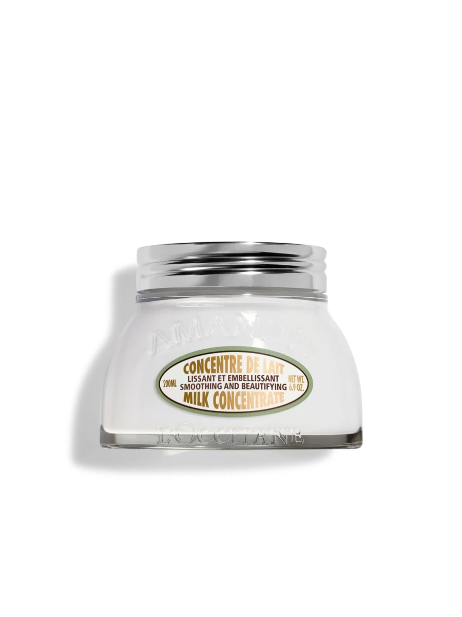 L'OCCITANE Almond Milk Concentrate 200ml - Hydrating Transparent Liquid for Soft Skin