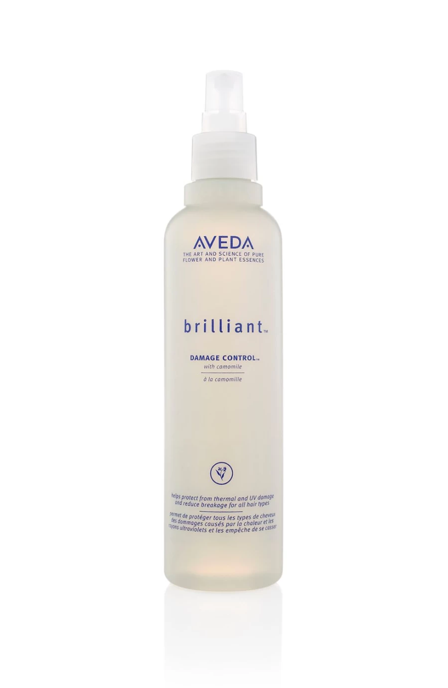 AVEDA Brilliant Damage Control Leave-In Conditioner 250ml - White, Repairing Treatment for Damaged Hair