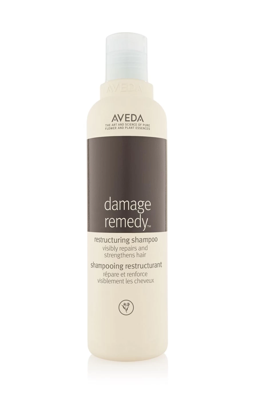 AVEDA Damage Remedy Restructuring Shampoo 250ml - Repairing Treatment for Damaged Hair, White/Brown
