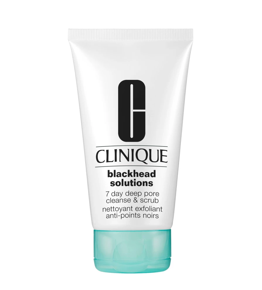 CLINIQUE 7-Day Deep Pore Cleanser & Scrub for Blackheads – 125ml Exfoliating Face Wash with Salicylic Acid