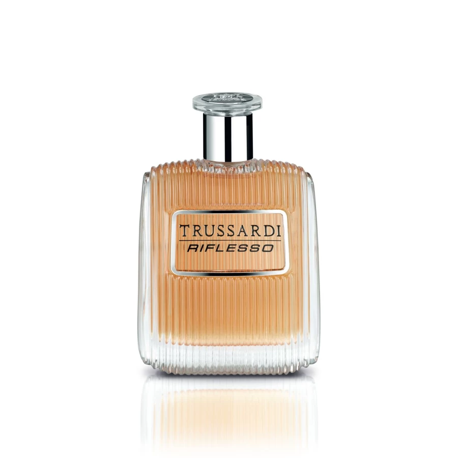 TRUSSARDI Riflesso Eau De Toilette for Men, 100ml Silver Grey Fragrance, Fresh Citrus Aromatic Scent, Luxury Perfume