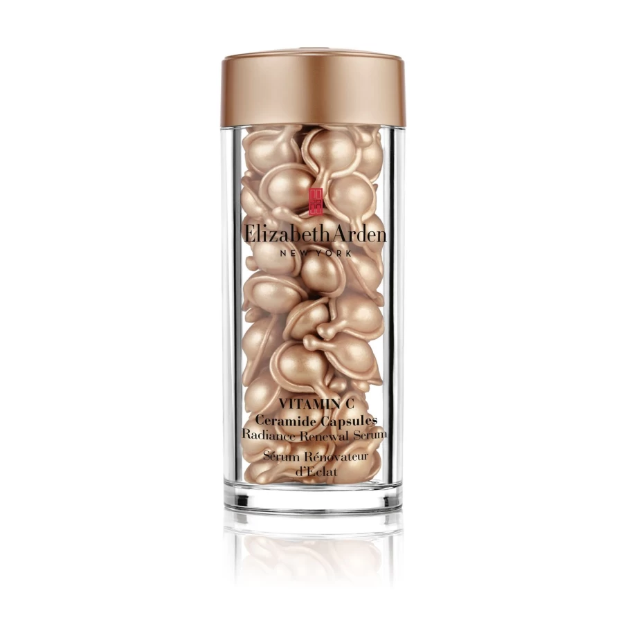 Elizabeth Arden Vitamin C Ceramide Brightening Serum Capsules, 60 Count, Dark Beige Radiance Renewal Treatment