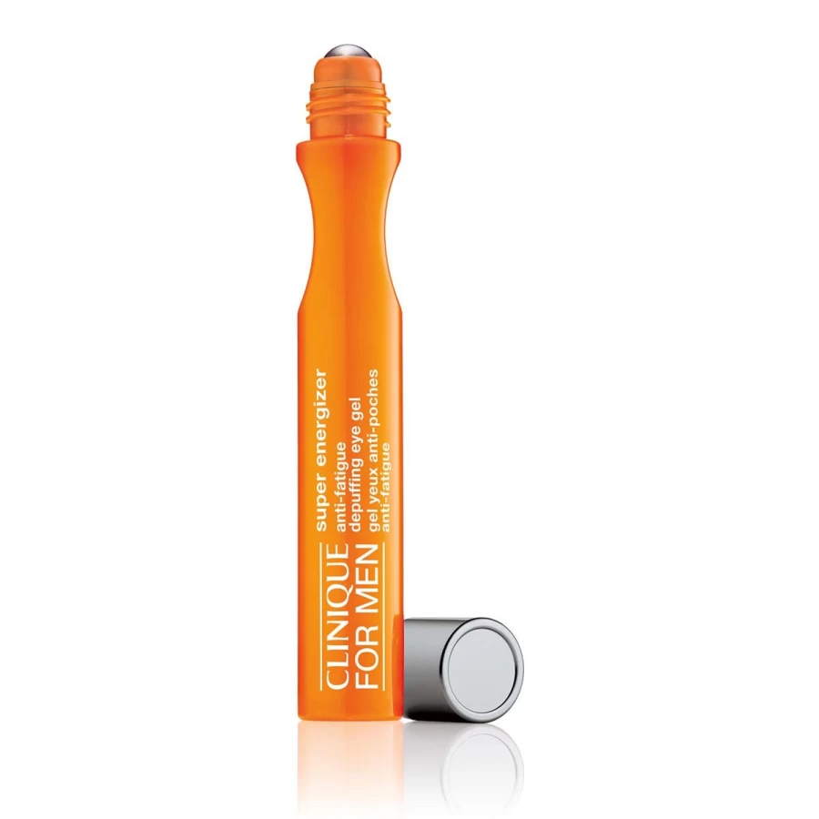 CLINIQUE Men's Super Energizer Anti-Fatigue Depuffing Eye Gel, 0.5 oz / 15 mL, Green Formula for Dark Circles & Puffiness