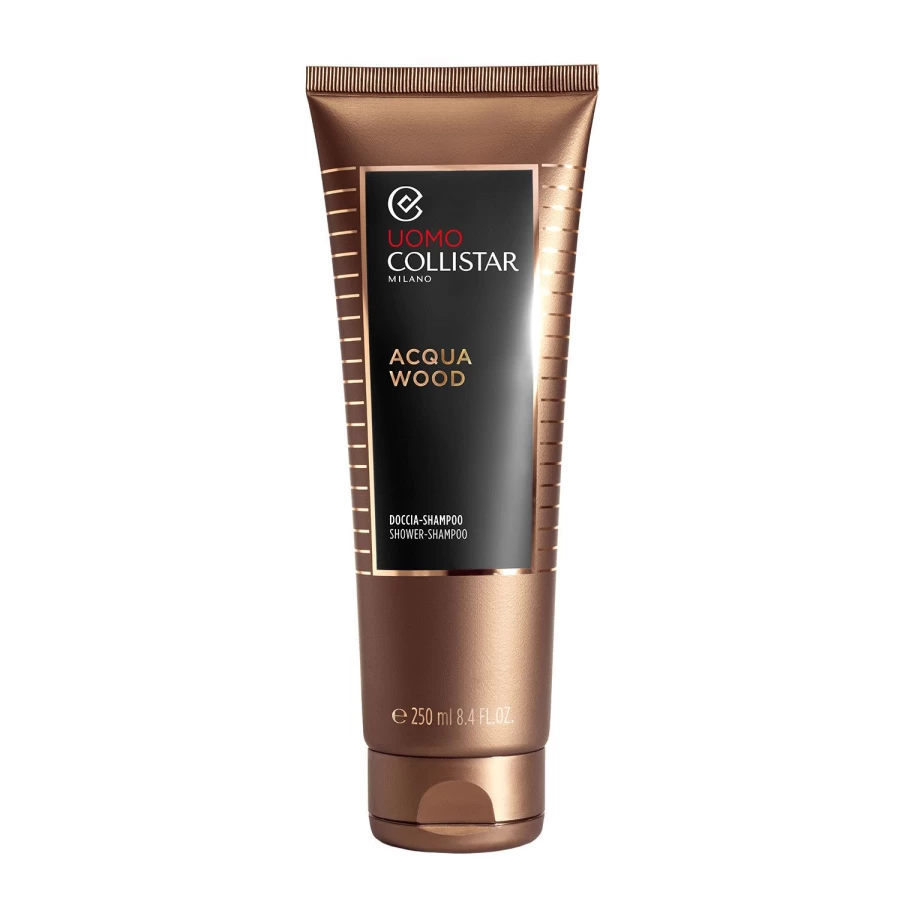 "COLLISTAR Acqua Wood Shower-Shampoo 250ml - Transparent Refreshing Hair & Body Wash"