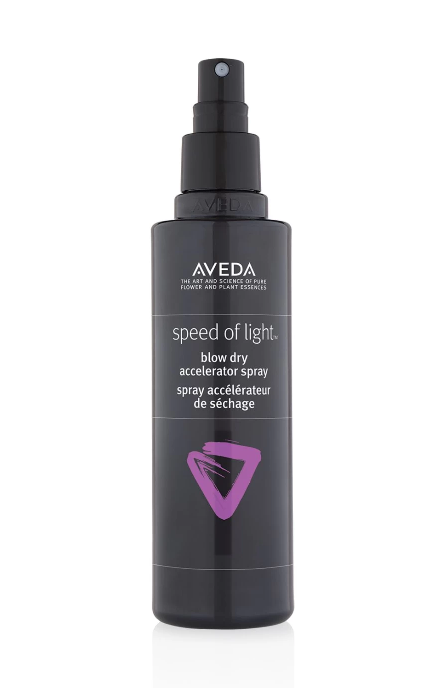 AVEDA Speed Of Light Blow Dry Accelerator Spray 200ml - Fast Drying Heat Protectant for Hair, Black