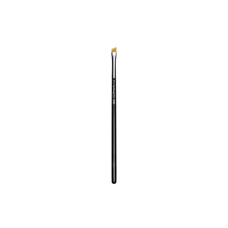 MAC COSMETICS 208S Angled Brow Brush - Professional Angled Eyebrow Brush in Black for Precise Makeup Application