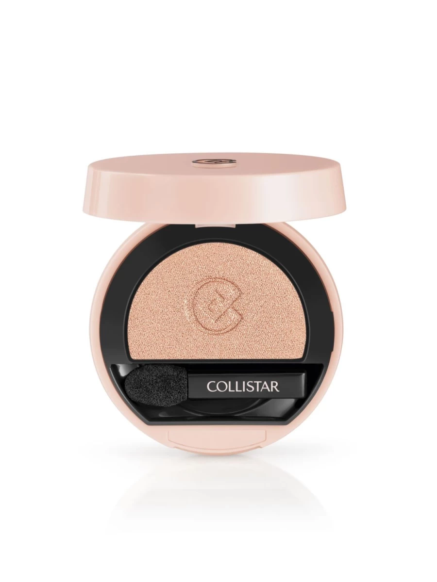COLLISTAR Impeccable Compact Eye Shadow in 210 Champagne Satin - Long-Lasting Shimmer & Matte Finish