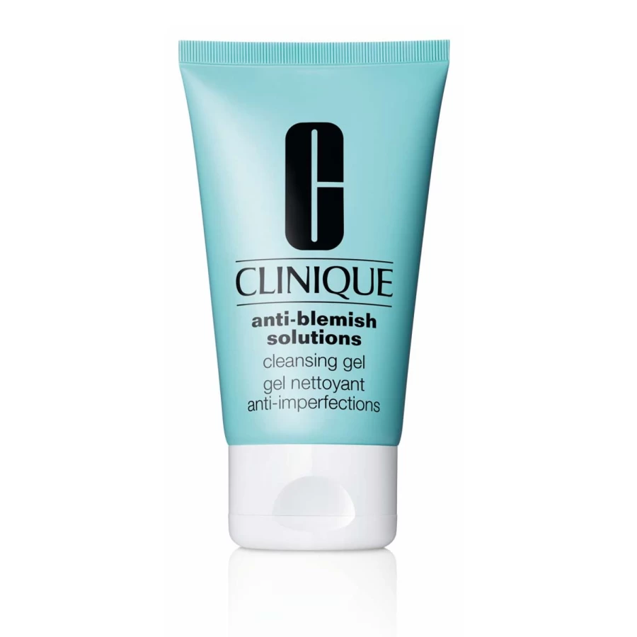 CLINIQUE Anti-Blemish Solutions Cleansing Gel 125ml for Acne-Prone Skin - Light Blue Formula