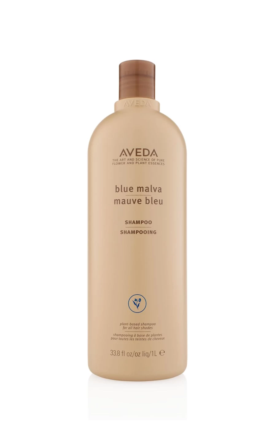 AVEDA Blue Malva Shampoo 1000ml - Beige Tones for Blonde & Gray Hair - Vegan & Sulfate-Free
