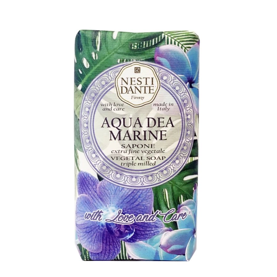 "NESTI DANTE Aqua Dea Marine - Ocean Blue Scented Soap With Love & Care"