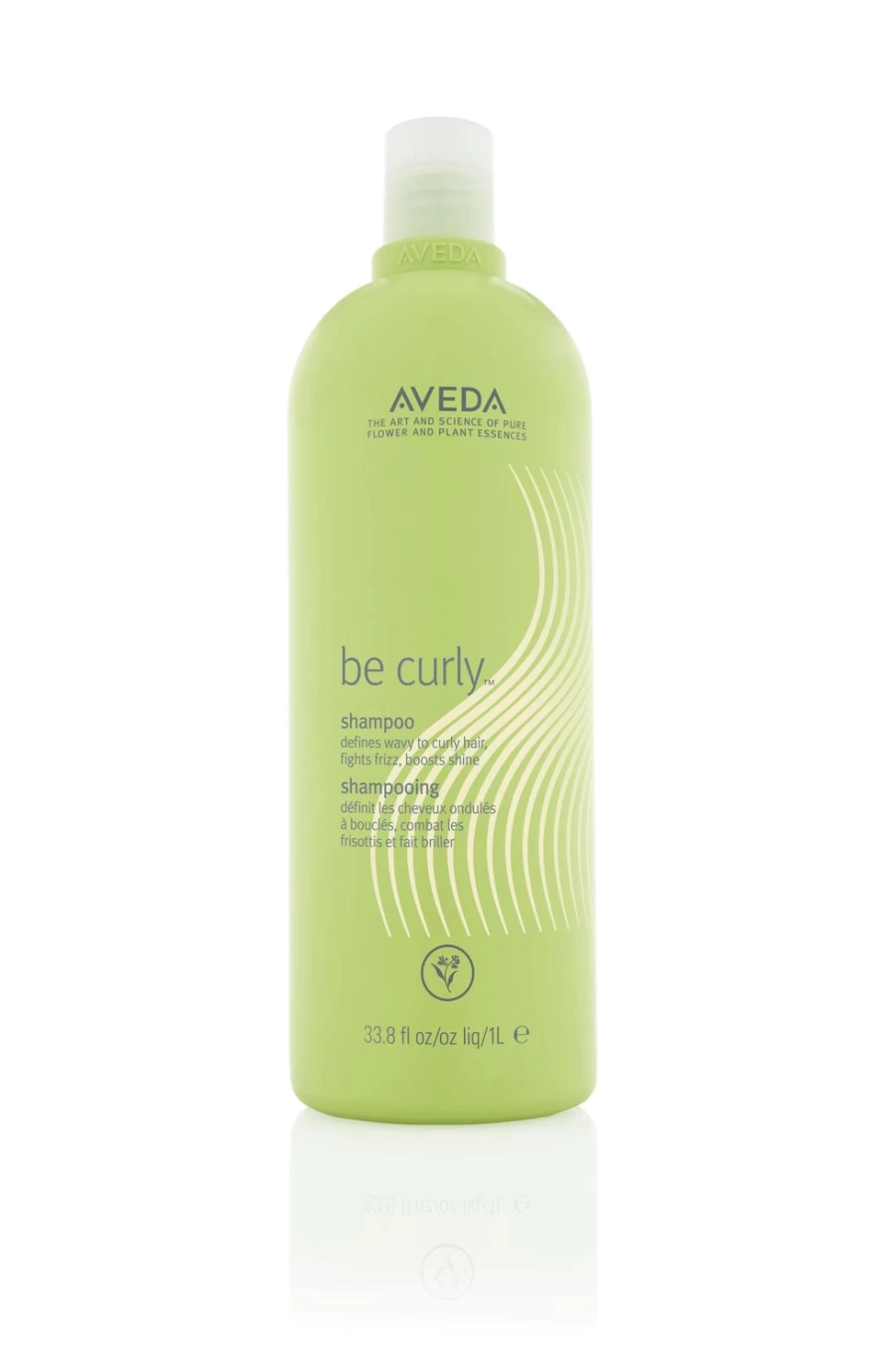 AVEDA Be Curly Shampoo 1000ml - Curl Enhancing Green Formula for Frizz Control & Defined Waves