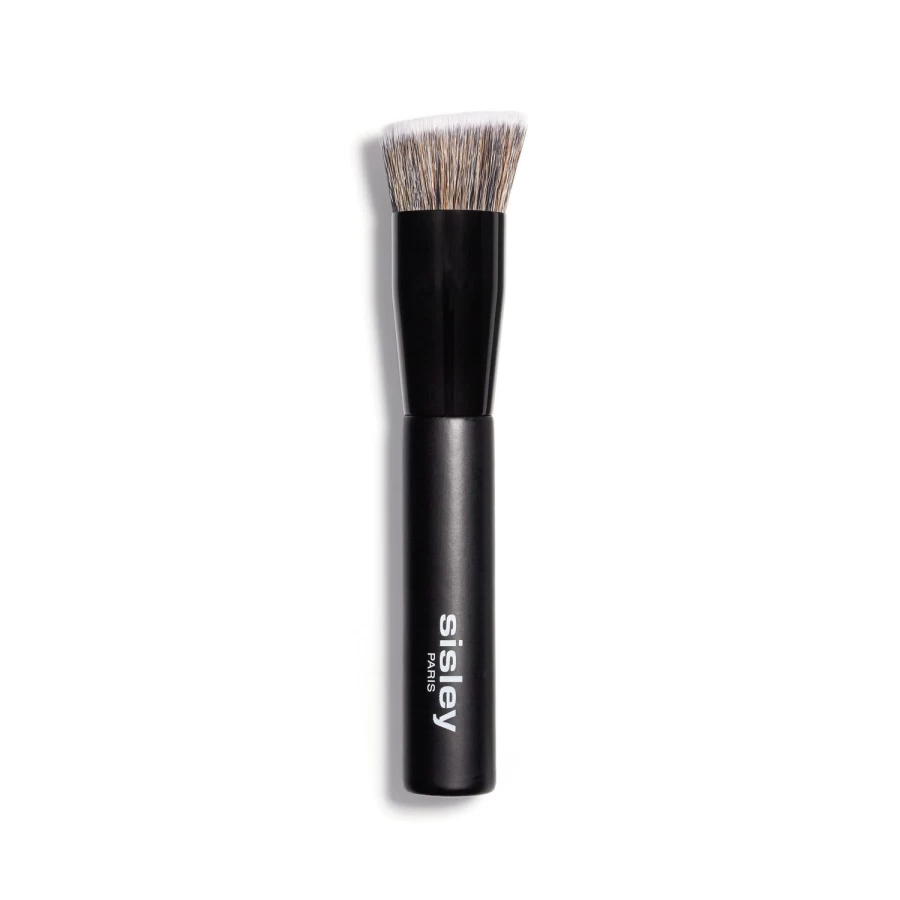 SISLEY PARIS Foundation Brush - Professional Makeup Blending Brush for Flawless Finish, Black Synthetic Bristles