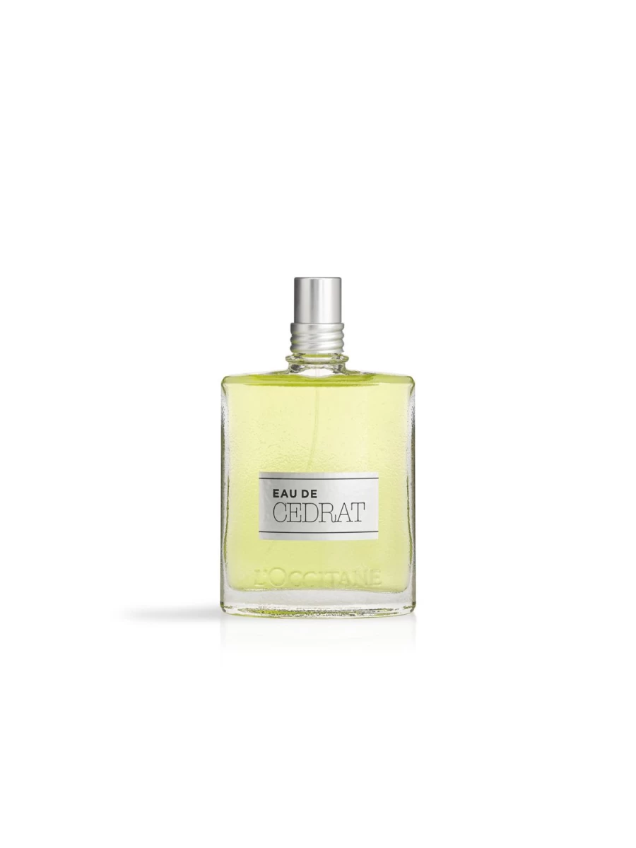 L'OCCITANE Cedrat Eau De Toilette for Men - 75ml Fresh Citrus Fragrance, Transparent