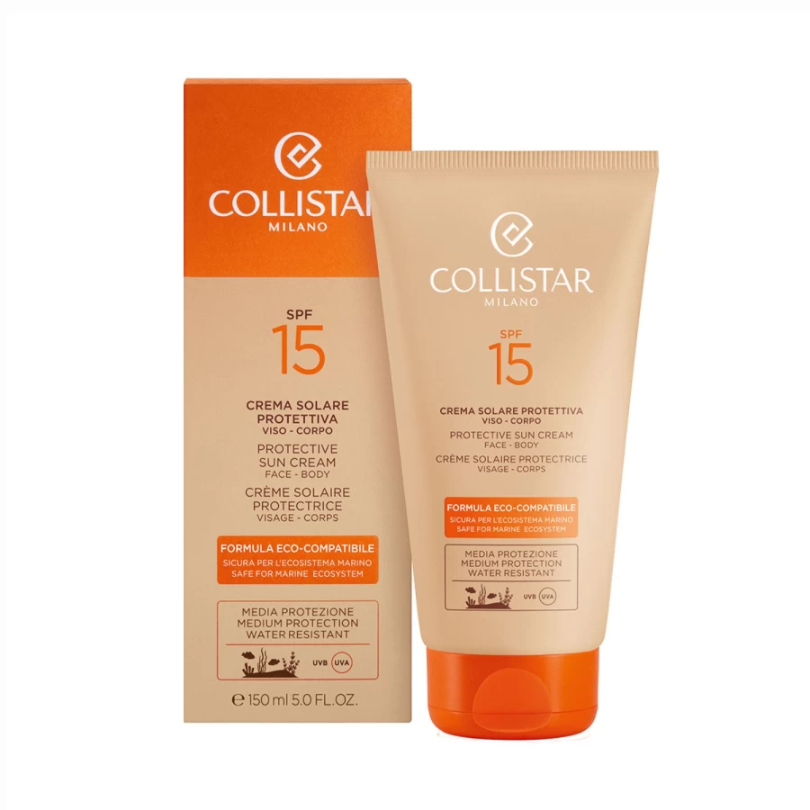 COLLISTAR Protective Sun Cream SPF 15 with Orange Extracts for Daily UV Defense