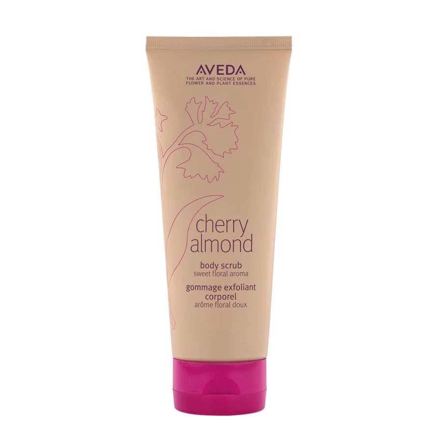 AVEDA Cherry Almond Body Scrub 200ml - Beige Creamy Exfoliator for Smooth Skin