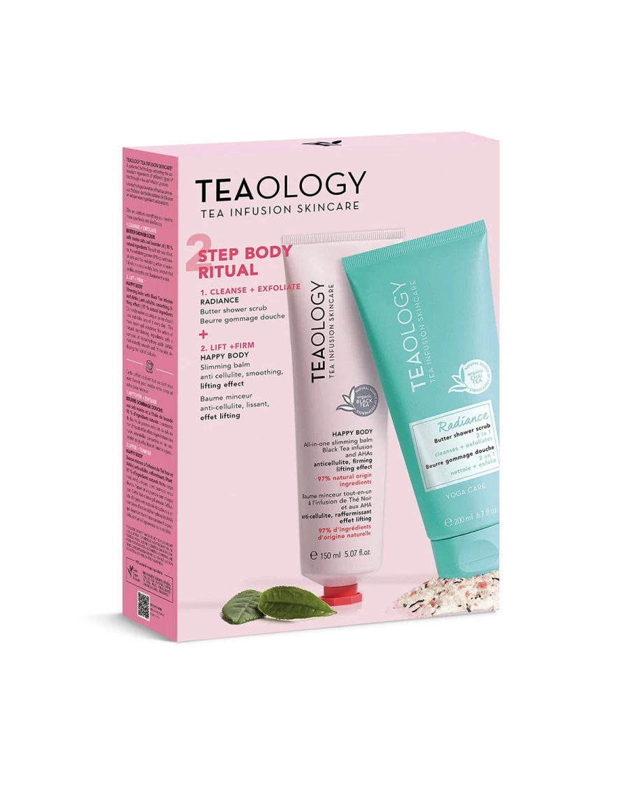 TEAOLOGY Happy Body Two-Step Ritual - Pink Infused Body Care Set