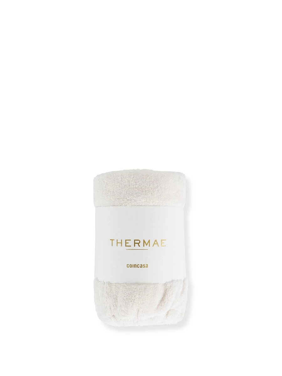 COINCASA White Microfiber Hair Towel Turban for Quick Drying & Styling