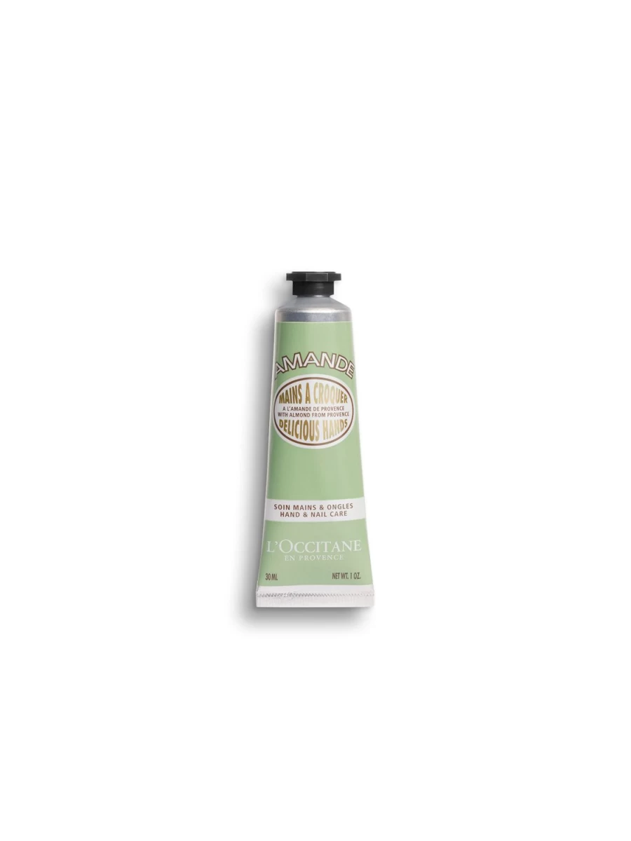 L'OCCITANE Almond Delicious Hand Cream 30ml - Nourishing & Moisturizing Transparent Formula