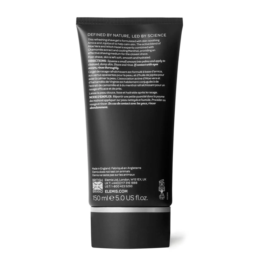 ELEMIS Skin Soothe Black Shave Gel for Men - Soothing Shaving Gel for Sensitive Skin